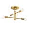 Designers Fountain Arlo 14.25 in. 4-Light Brushed Gold Minimalist Semi Flush Mount with Bare Bulbs for Dining Rooms D320C-SF-BG - alternate 2
